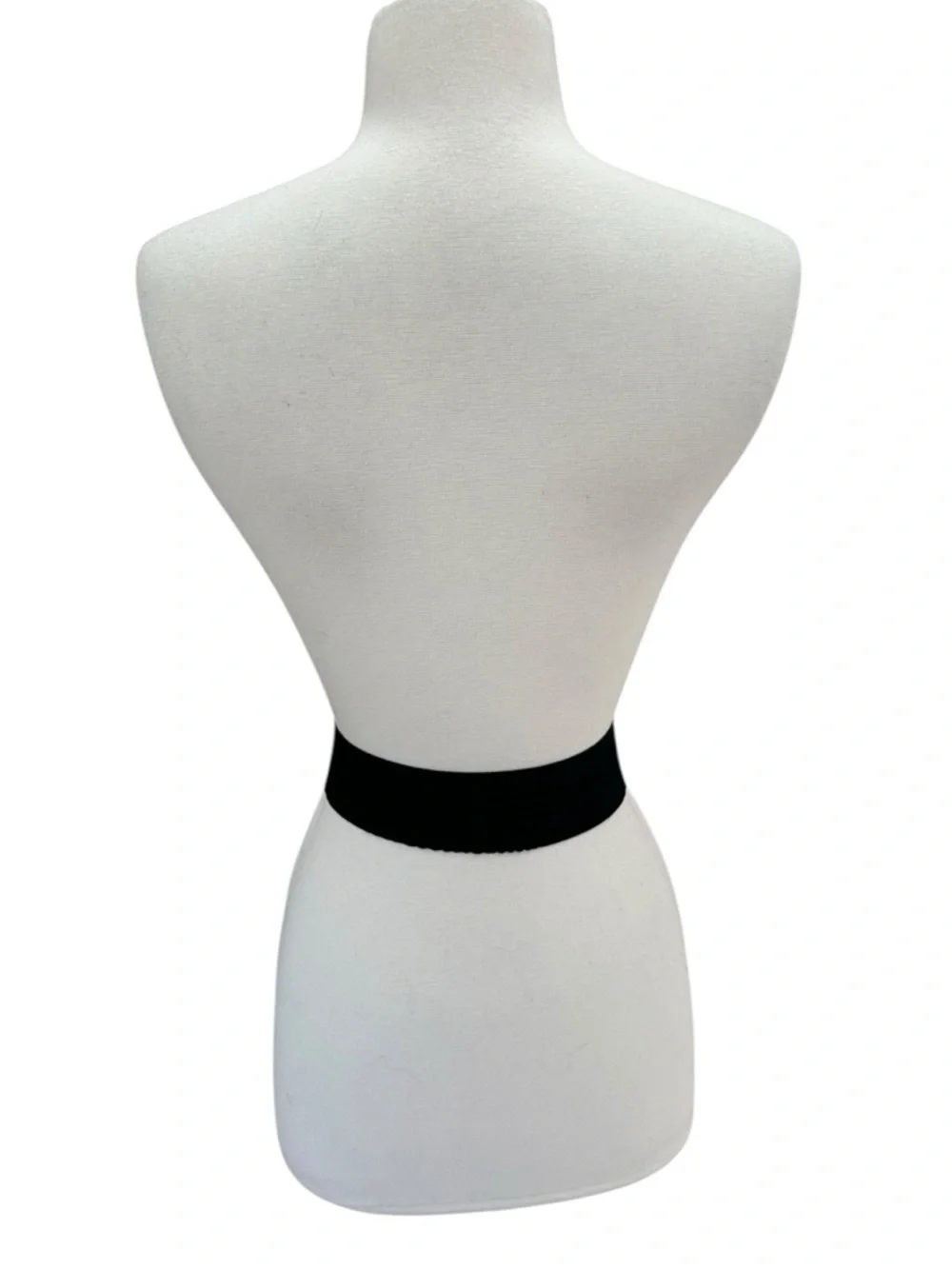 VTG Charmant of Beverly Hills Abstract Silver Tone Buckle +1 Black Stretch Belt
